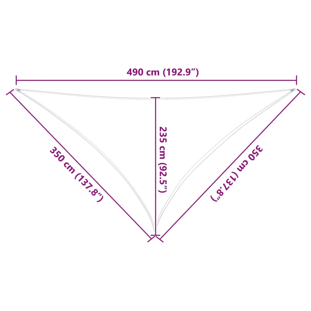Vela da ombra solare Grigio chiaro e bianco 3,5 x 3,5 x 4,9 m