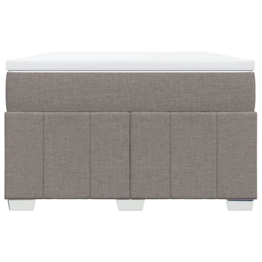 Giroletto a Molle con Materasso Tortora 120x190 cm in Tessuto