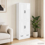 Set di armadi 2 pz Bianco Lucido Legno ingegnerizzato 3416938