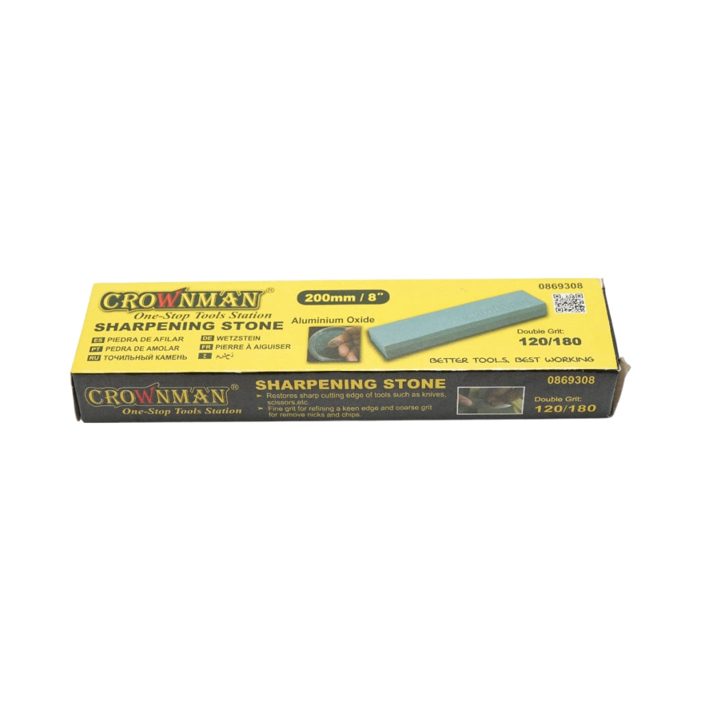 Pietra per affilare 200x50x25 mm, grana 120/180, Crownman