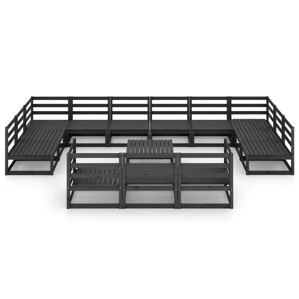 Set Divani da Giardino 14 pz in Legno Massello di Pino 3076238