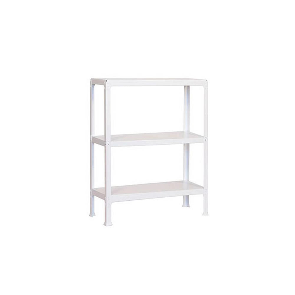 Scaffale in metallo Simon Rack senza viti colore bianco 3 ripiani 900x1000x300 mm Made in Spain