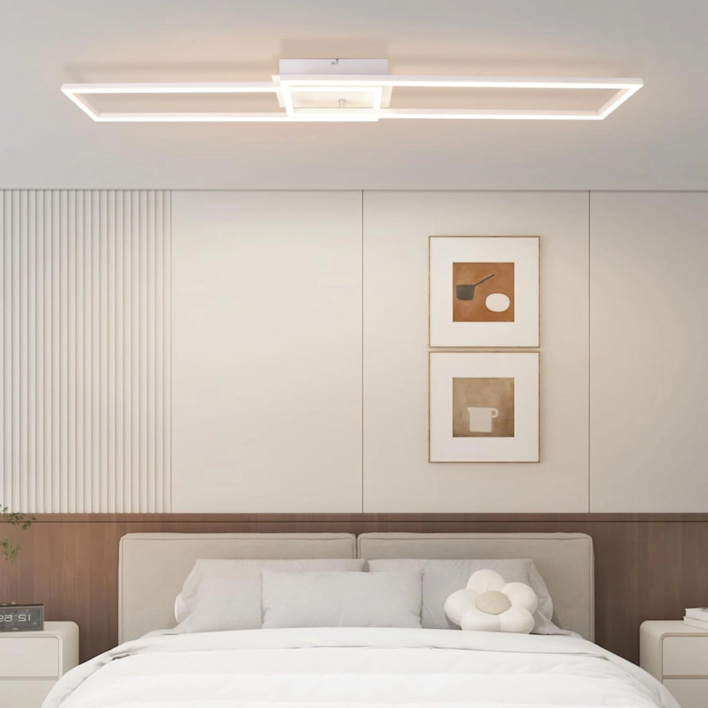 ZMH Lampada da soffitto plafoniera LED dimmerabile 36W moderna con telecomando per soggiorno