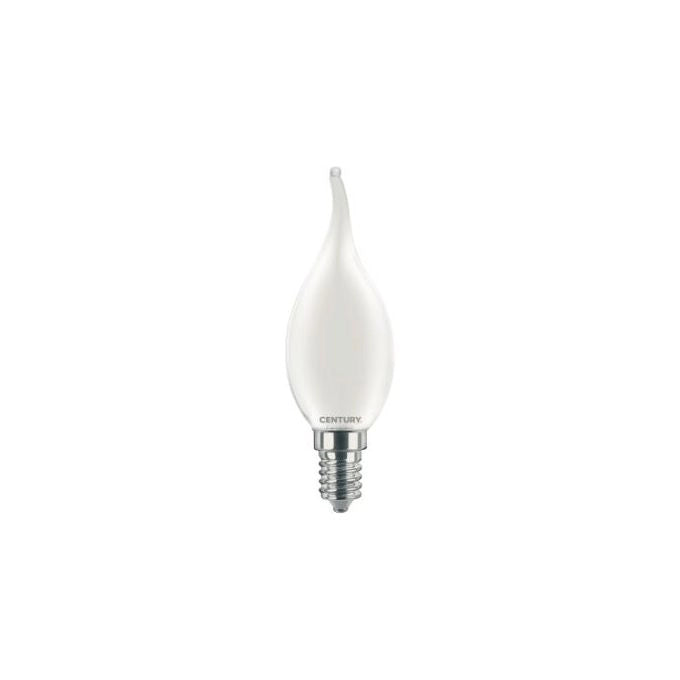 Century Lampadina Led Saten Fiamma E14 4W 470lm 6000k