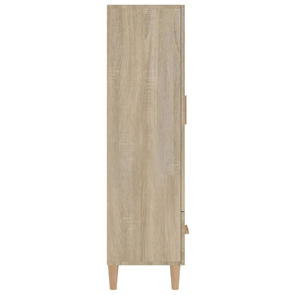 Buffet credenza cassettiera armadio mobile contenitore organizer cucina soggiorno salotto rovere Sonoma alto 70 x 31 x 115 cm legno ingegnerizzato marrone 02_0034200