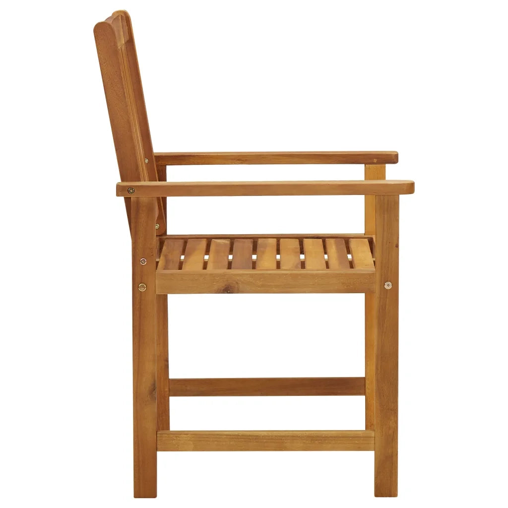 Sedie da Giardino con Cuscini 4 pz in Massello di Acacia 3061196