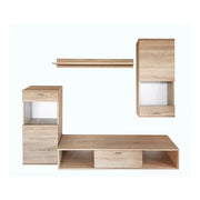 Mobile per TV da parete LEA design colore rovere sonoma. Mobile da salotto sospeso.