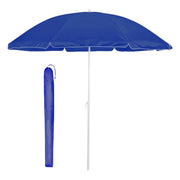 Marvin Ombrellone da Spiaggia FLEXY Inclinabile con Borsa Portatile 200 cm e Palo in Alluminio Telo in Tessuto Polie Blu