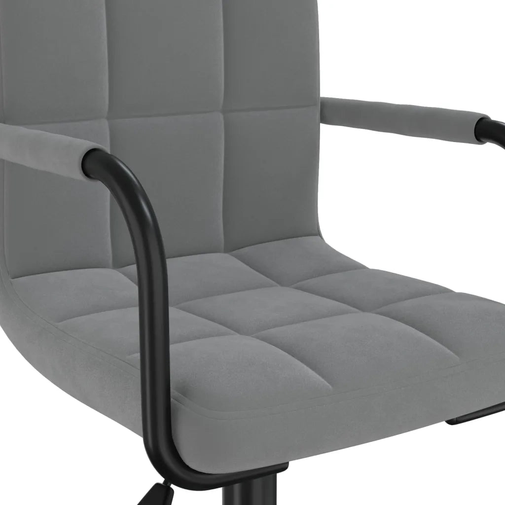 vidaXL Sedie da Pranzo Girevoli 6 pz Grigio Scuro in Velluto