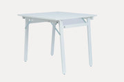 Tavolo Pieghevole Salvaspazio 80x80x74,5-76 cm Party in Legno e Laminato Bianco