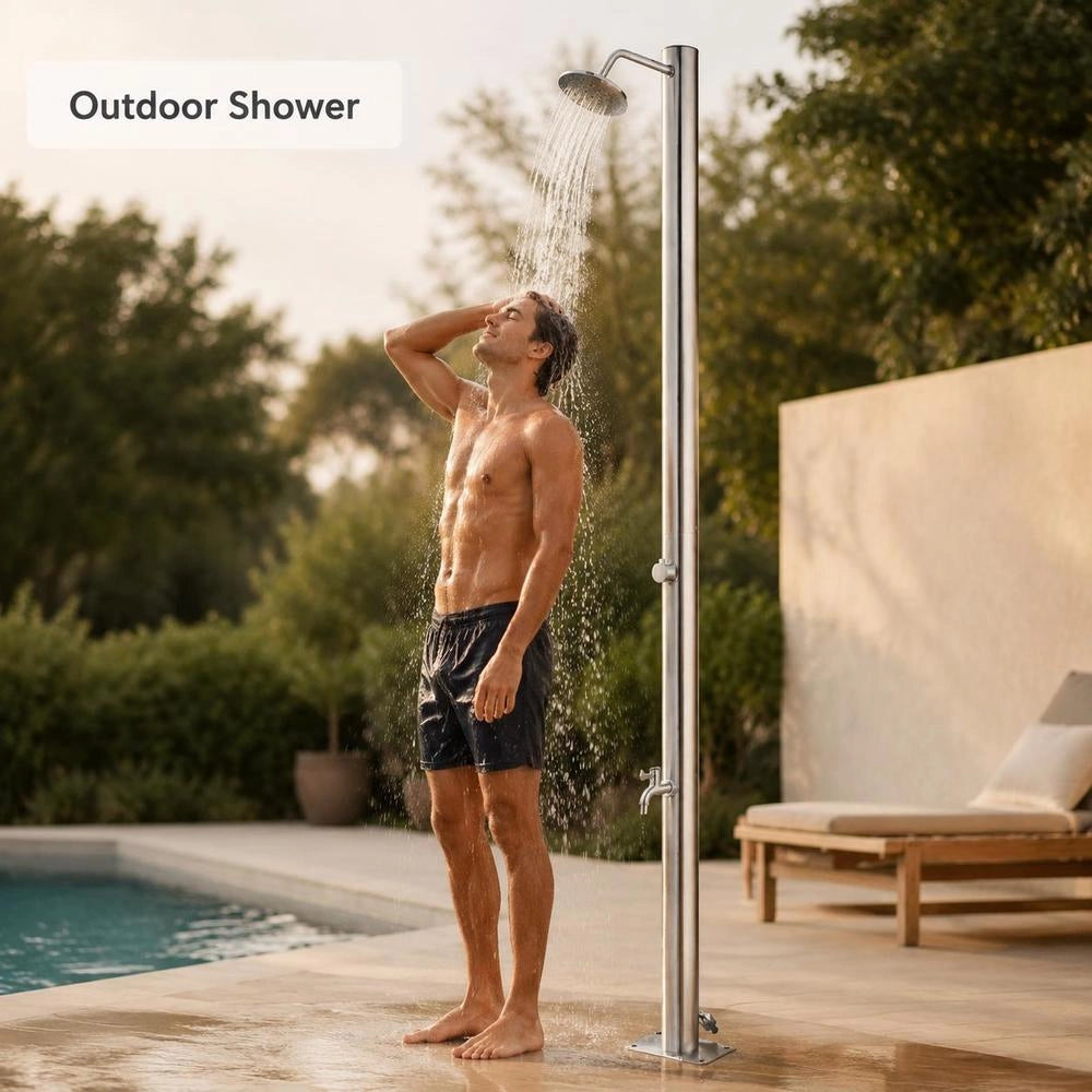 Garden Shower 215 Cm Stainless Steel