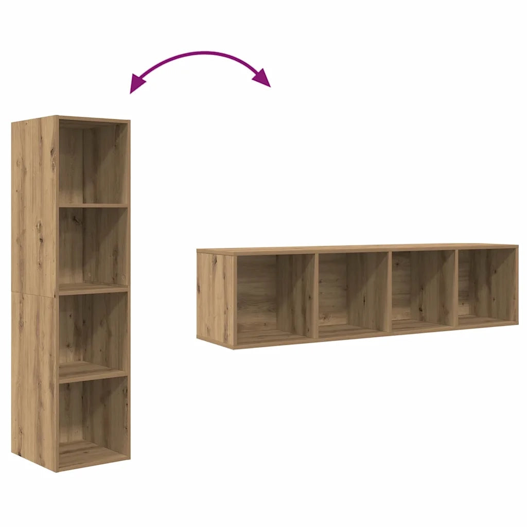 Set mobile TV 2 pcs Marrone 37 x 37 x 142,5 cm 3393539