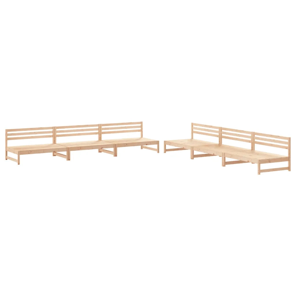Set Salotto da Giardino 6 pz in Legno Massello di Pino 3186606
