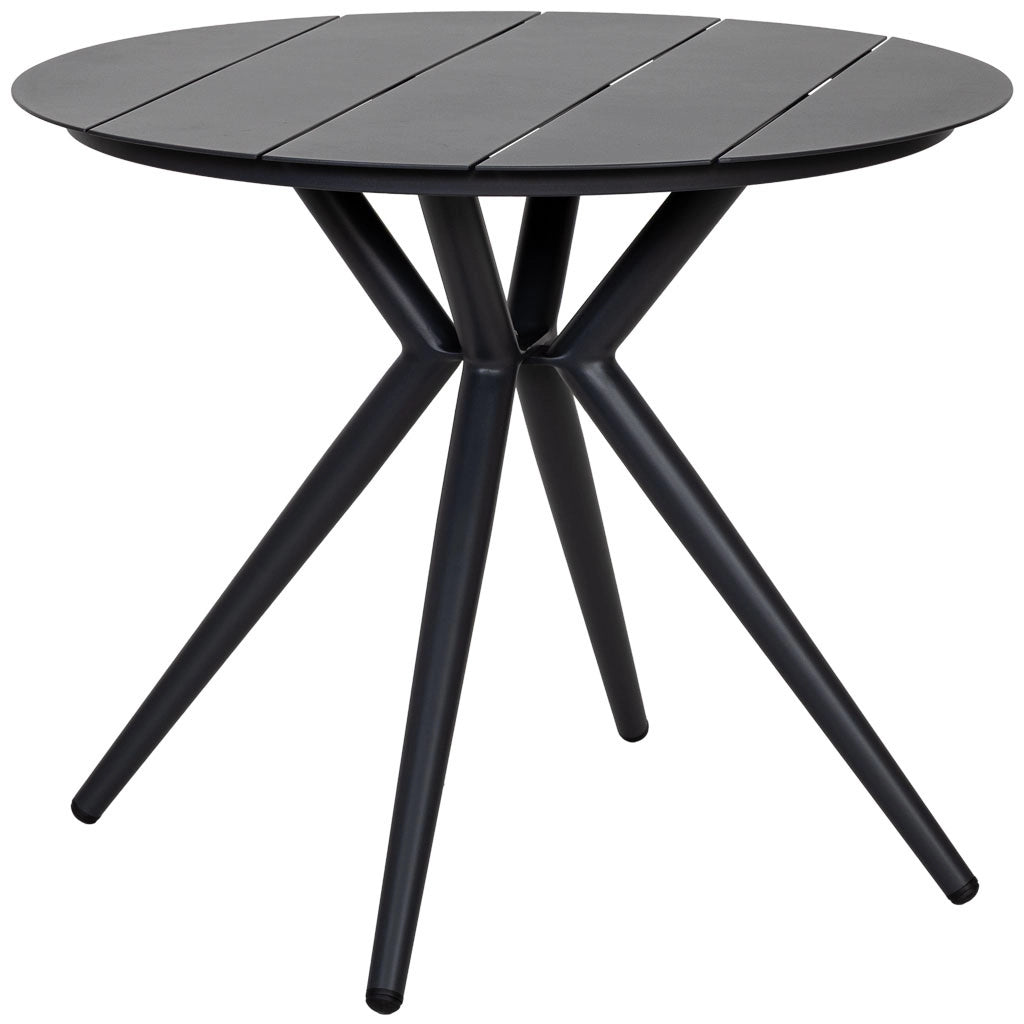 Tavolo in alluminio grigio 90x75 cm