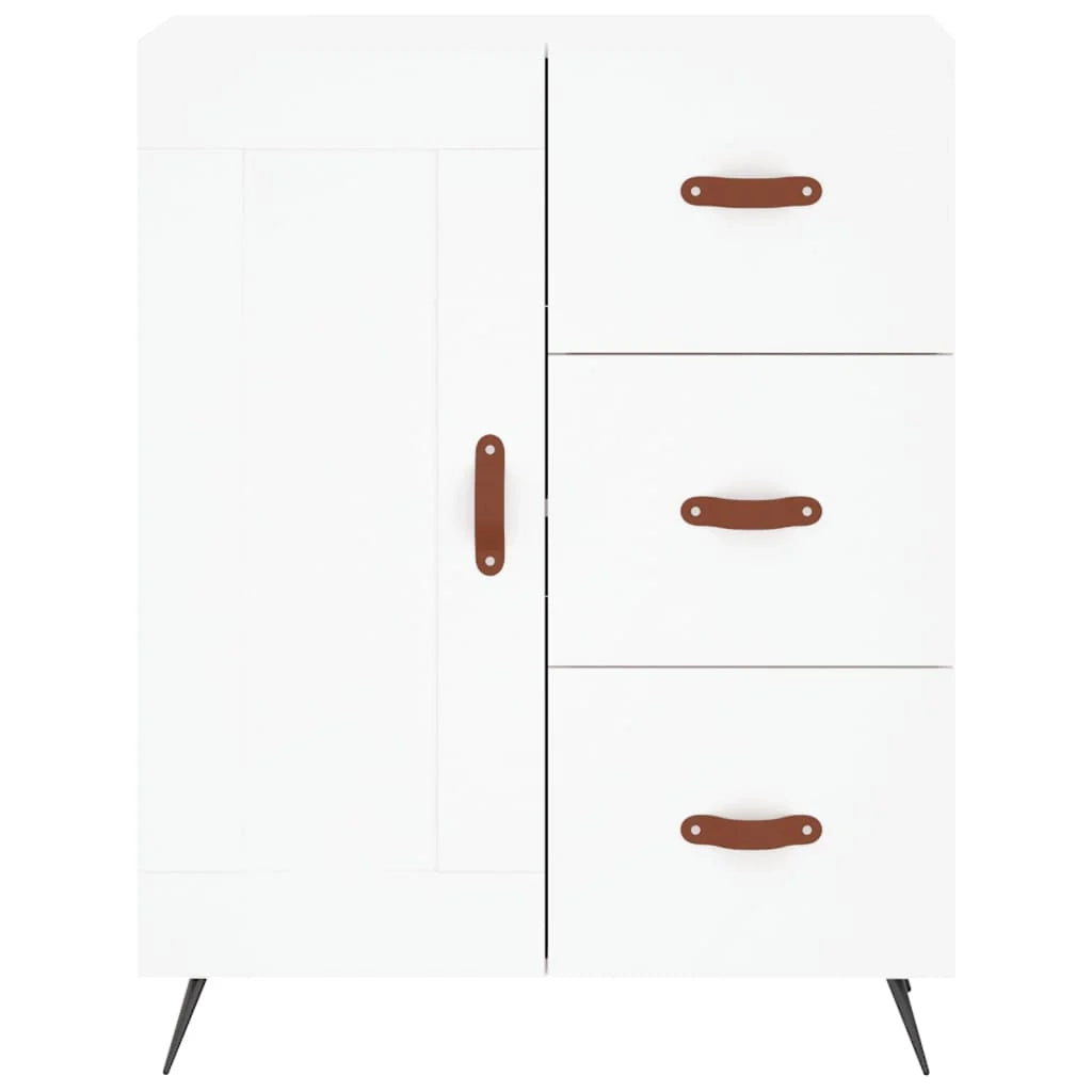 Buffet credenza cassettiera armadio mobile contenitore organizer cucina soggiorno salotto alto 69,5 x 34 x 180 cm legno ingegnerizzato bianco 02_0032702