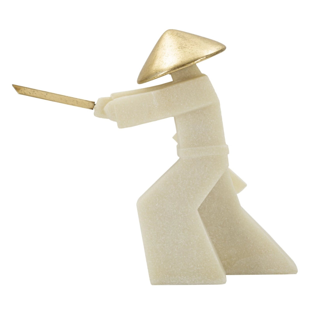 Scultura Giappone 1, Oro, Poliresina, 34x12x30 cm