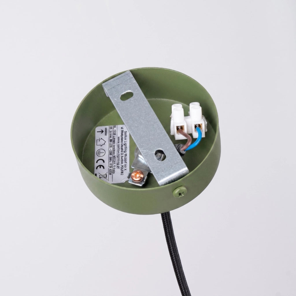 Lampada a sospensione ARCHE 1 verde oliva