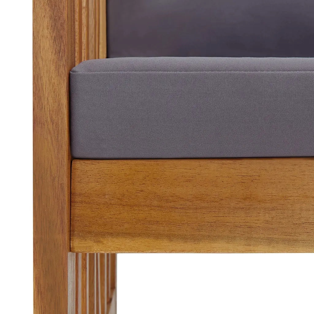 Set Divani da Giardino 3 pz con Cuscini in Massello di Acacia cod mxl 43032