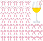 Set di 50 Stik Wijnglas per Decorazione di Festa Rosso
