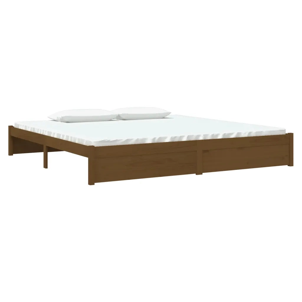 Giroletto senza Materaso Ambra in Legno Massello 200x200 cm 814972