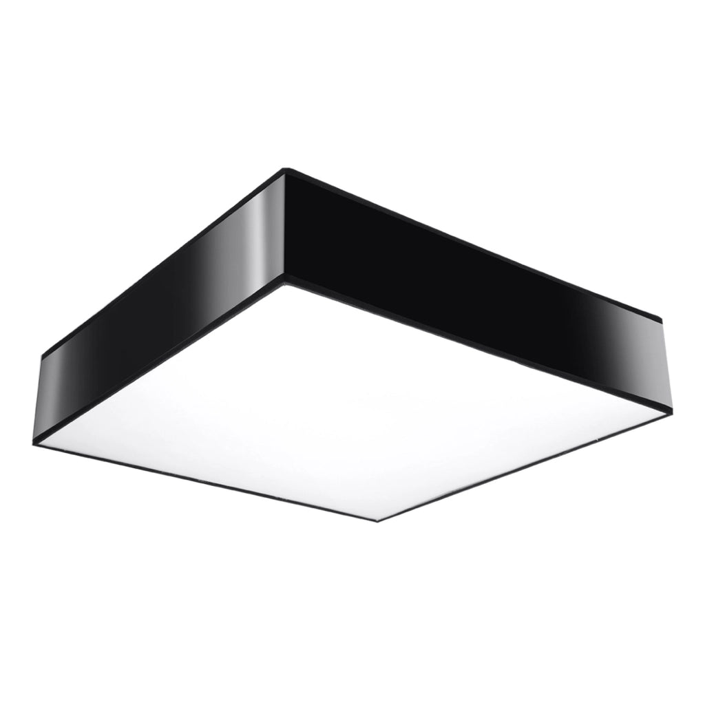 Plafoniera quadrata nera 55 cm ANUBIS 4xE27 PureLume