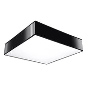 Plafoniera quadrata nera 55 cm ANUBIS 4xE27 PureLume