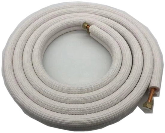 Tubazione per Condizionatore d'Aria Isolata 3 Metri - Tubo per Airconditioning - Materiale Coperchio/Alluminio - Alta Durata - Schiuma Resistente al Clima - Facile da Installare - Tubo per Airco