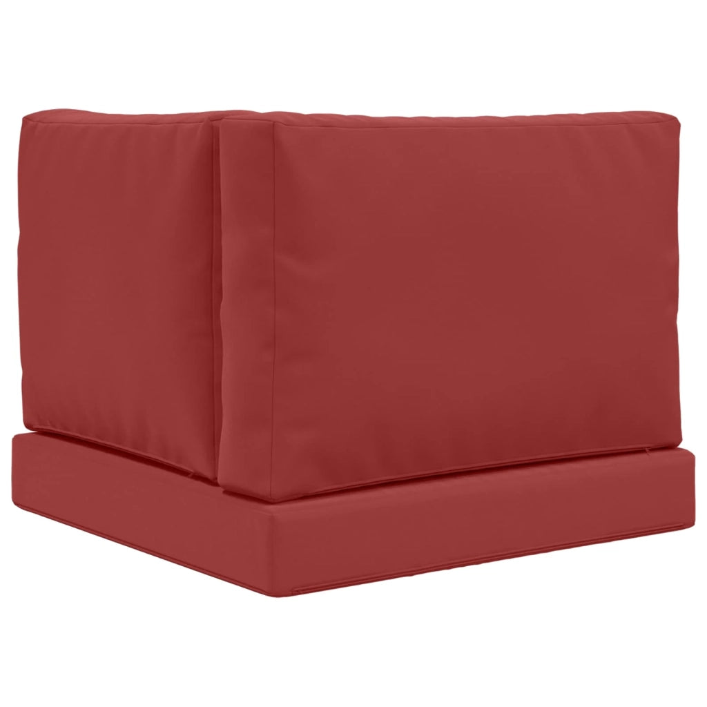 Cuscino per divano da esterno 3 pcs Rosso vino Poliestere 900753