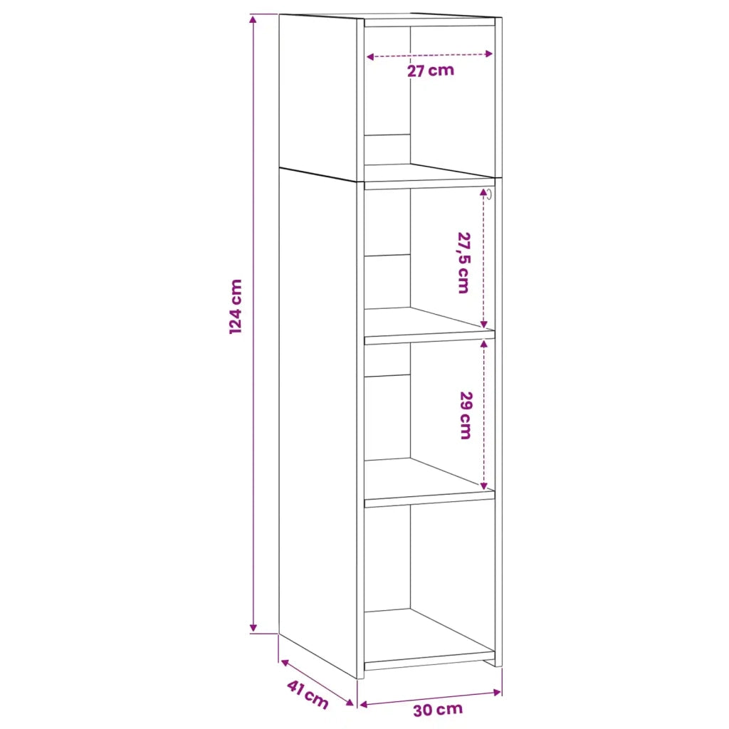 Credenza Legno antico 30 x 41 x 124 cm Legno ingegnerizzato 8010939
