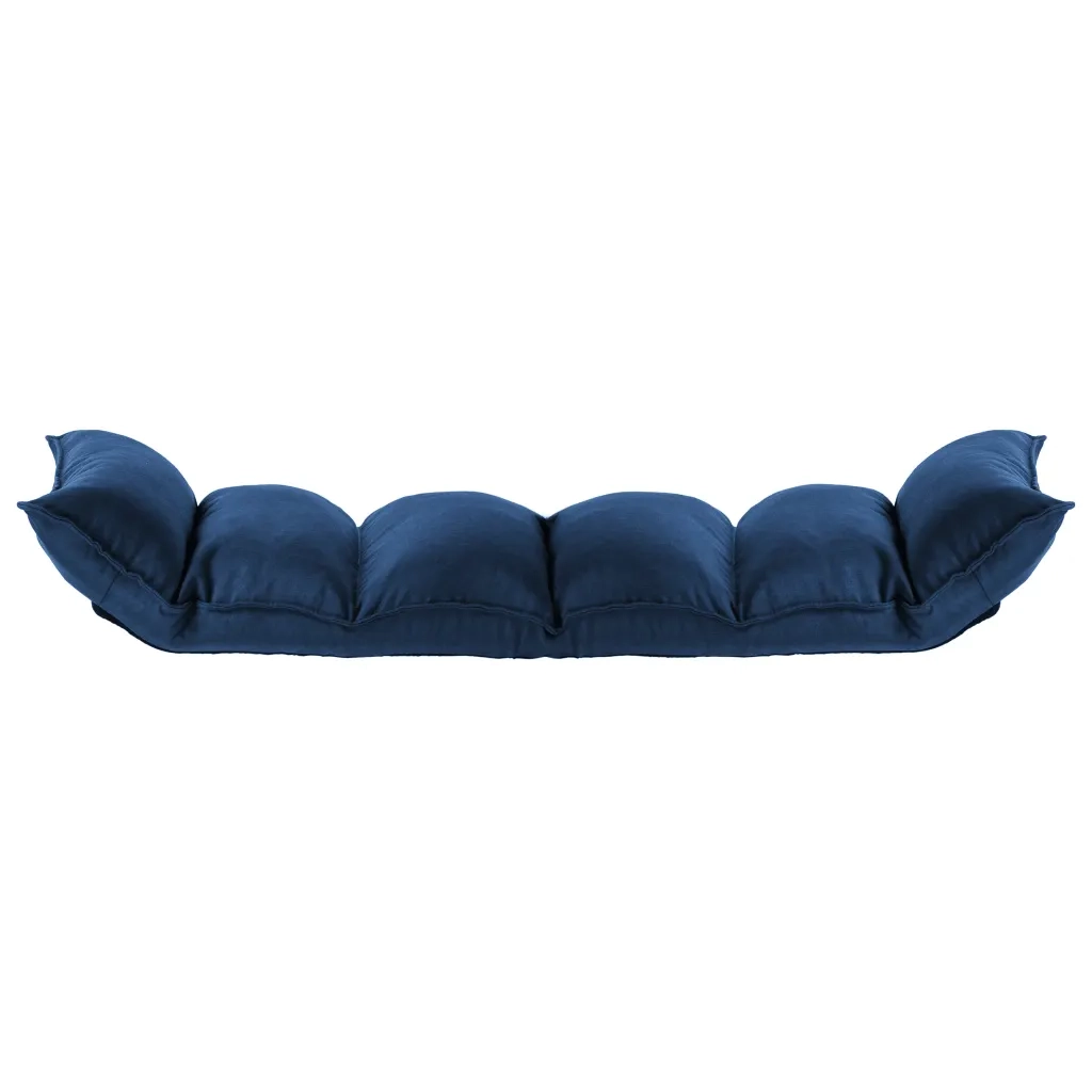 Sedia a Sdraio da Terra Pieghevole Blu in Tessuto cod mxl 73940