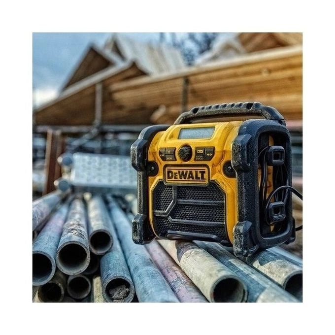 Dewalt DCR020-QW XR Radio da lavoro portatile DAB+ FM USB AUX ingresso 10.8-18V colore Giallo Nero
