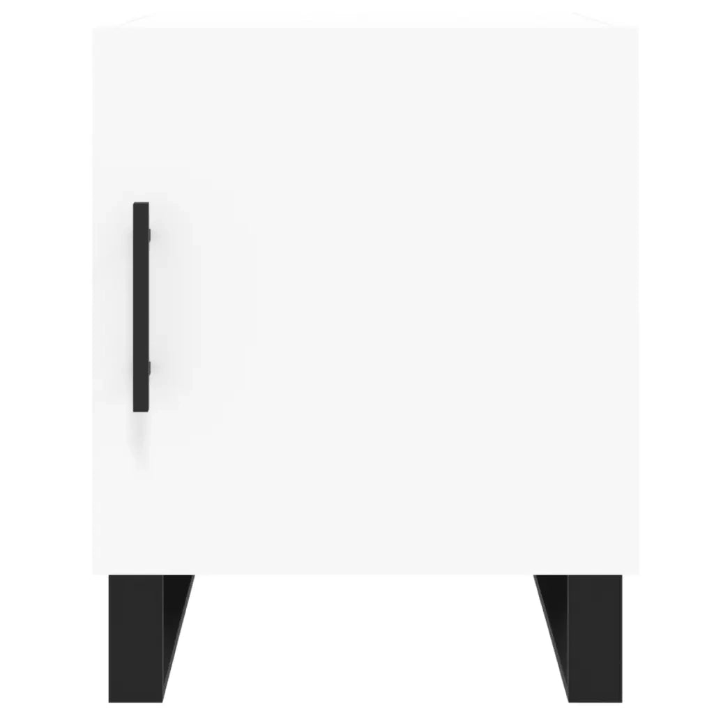 Comodini 2 pz-Set di 2 Tavolino da notte Bianchi 40x40x50 cm in Legno Multistrato 612641