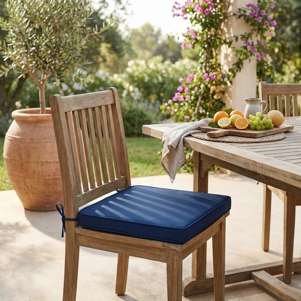 CUSCINO REAL SEDUTA LARGE BLU SCURO