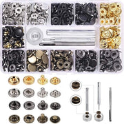 Set di viti a pressione 120 pezzi - viti a pressione con punta - rame - 12,5 mm - riparazione di abbigliamento - duraturo e resistente - accessori per abbigliamento