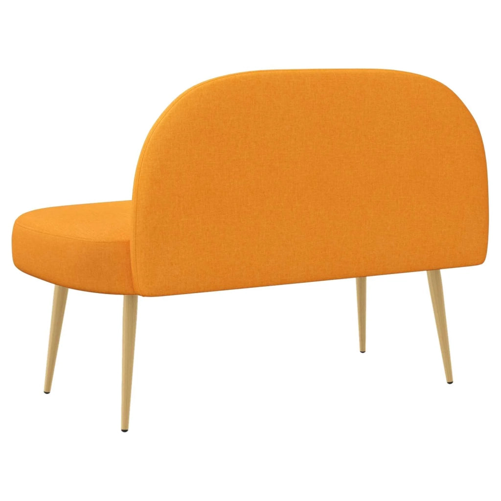 Panchina imbottita con schienale Giallo scuro 110 x 60 x 76 cm 42040765