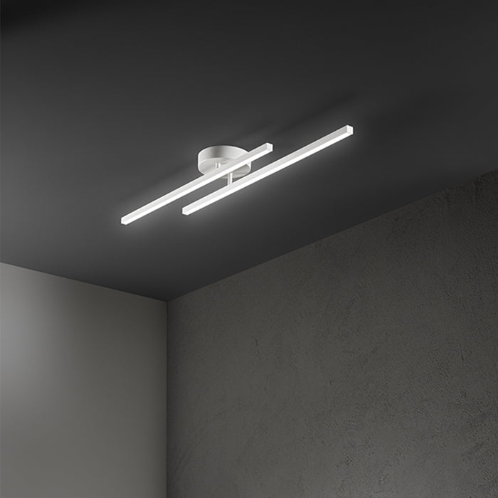 Applique Moderna Syncro Alluminio Bianco Acrilico Led 23W 3000K