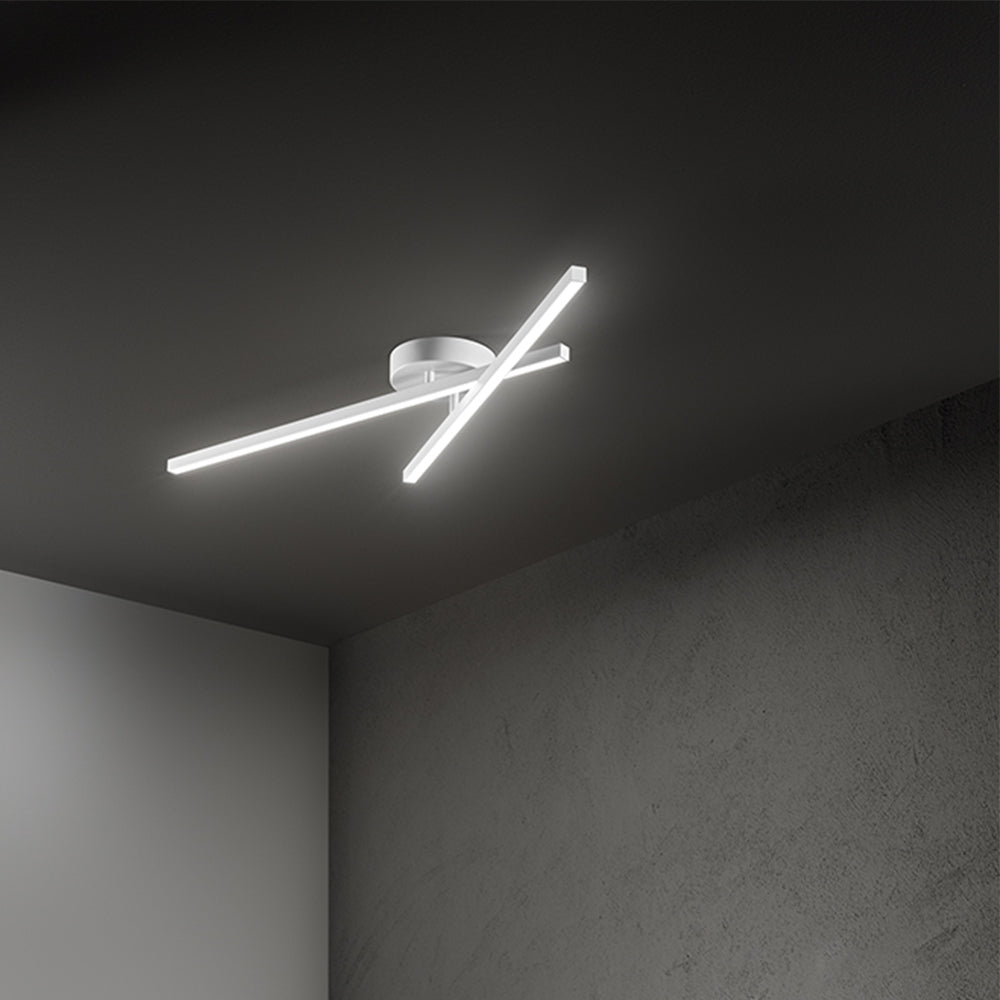 Applique Moderna Syncro Alluminio Bianco Acrilico Led 23W 3000K