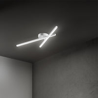 Applique Moderna Syncro Alluminio Bianco Acrilico Led 23W 3000K