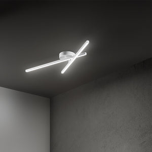 Applique Moderna Syncro Alluminio Bianco Acrilico Led 23W 3000K