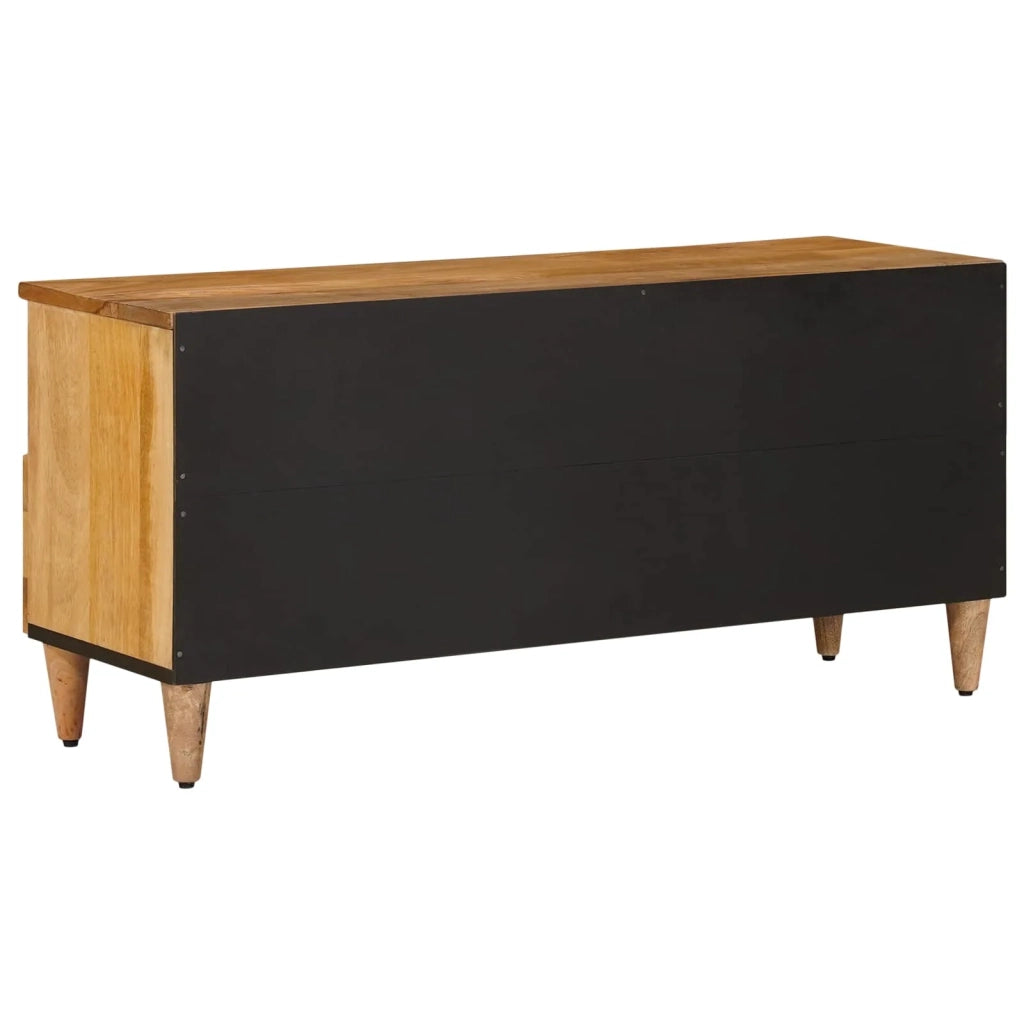 Mobile TV-Credenza per TV Naturale 100 x 33 x 46 cm Legno di mango massello 244501
