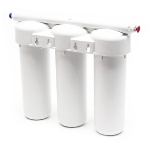 Naturewater Filtro dell'acqua a 3 livelli NW-PRG03, con cartucce filtranti da 254 mm, con rubinetto