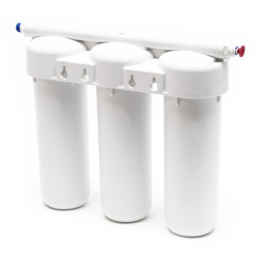 Naturewater Filtro dell'acqua a 3 livelli NW-PRG03, con cartucce filtranti da 254 mm, con rubinetto