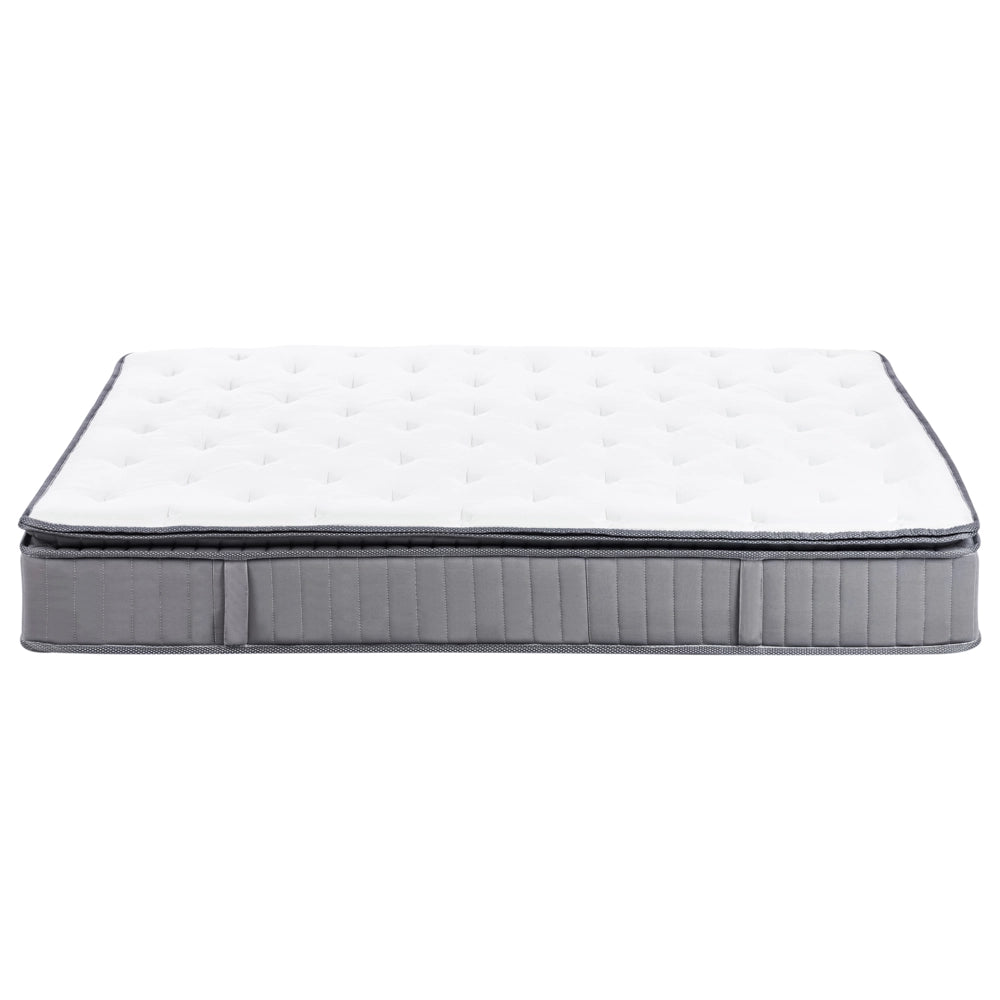 Materasso a molle insacchettate EU misura matrimoniale 180 x 200 cm con imbottitura in memory foam rinfrescante rivestimento rimovibile 3 piedi dura rigidità design moderno trapuntato