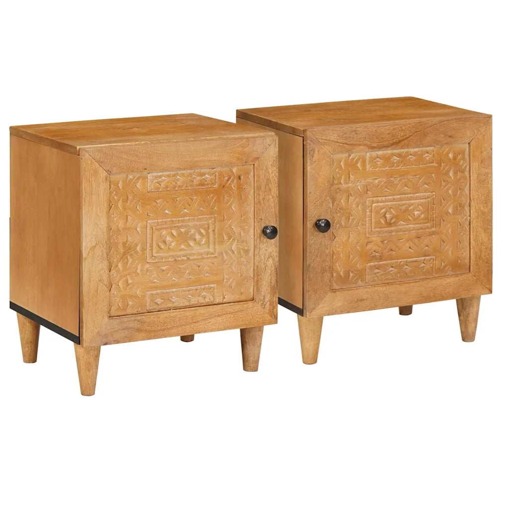 Armadio da Notte 2 pcs Marrone Chiaro 80 x 50 x 40 cm 4018077