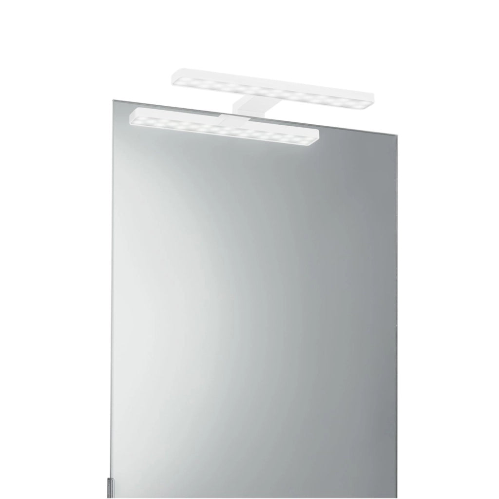 APPLIQUE LED CRUISE BIANCO FISSAGGIO PARETE E SPECCHIO 5,2W 550LM 4000K IP44CM 28x8x11CM