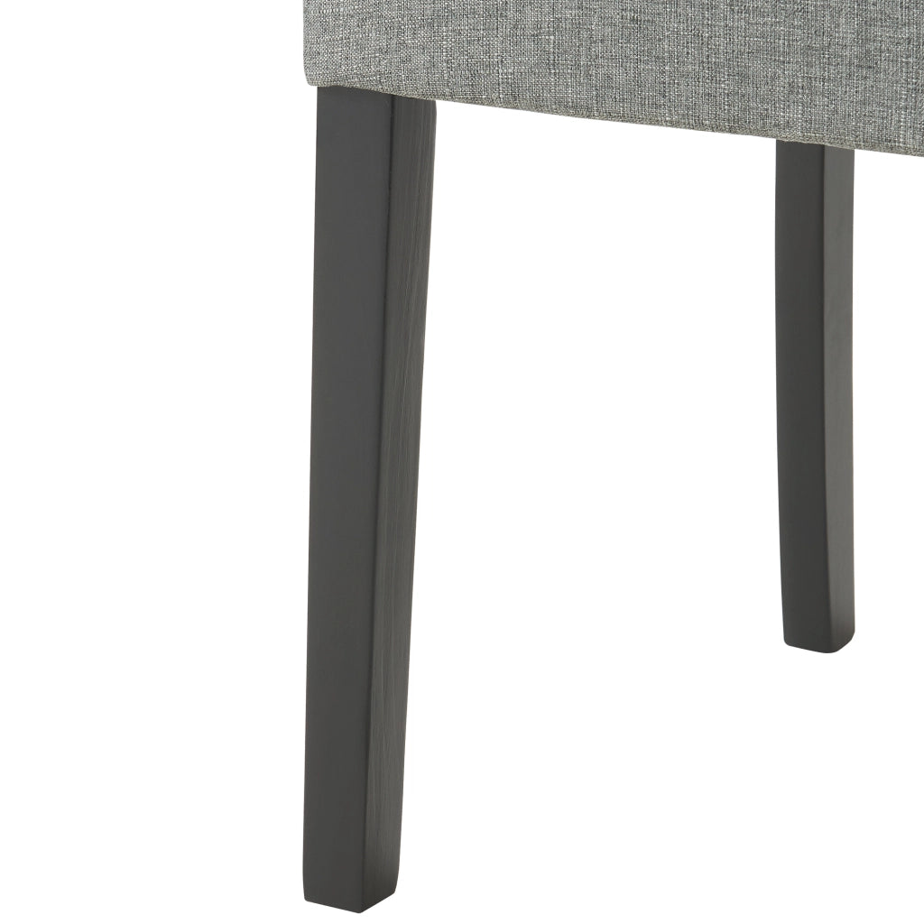 Set Hamburg di 6 Sedie Imbottite da Sala con Rivestimento in Tessuto Grigio Chiaro [en.casa]