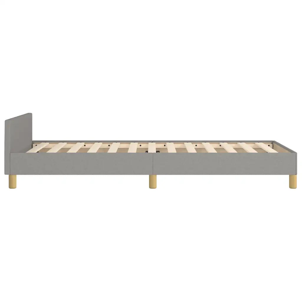 Giroletto senza Materasso-Struttura Letto Grigio Chiaro 90x200 cm Tessuto 859982