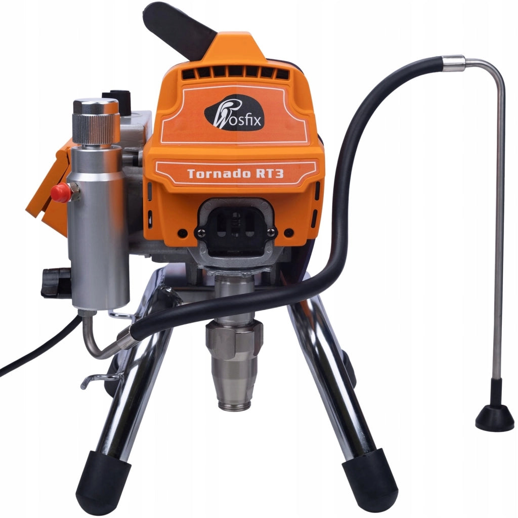 Agitatore per Verniciatura Tornado RT3 – 2200W, 22MPA, 2,5L/min | Set Completo con Serbatoio 6L, Filtri, Ugelli 513/519