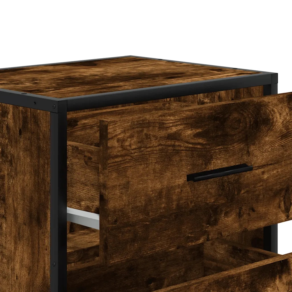 Comodino a Muro Rovere Fumo 40x31x39,5 cm 848728
