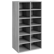 Scarpiera | Mobile per scarpe Grigio Sonoma 54x34x100,5 cm in Legno Multistrato